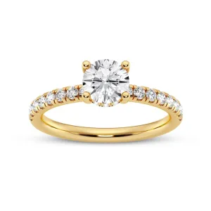 0.50Ct Round Engagement Ring