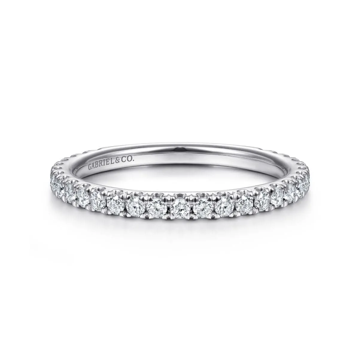 14K White Gold Stackable Diamond Ring - LR50992W45JJ