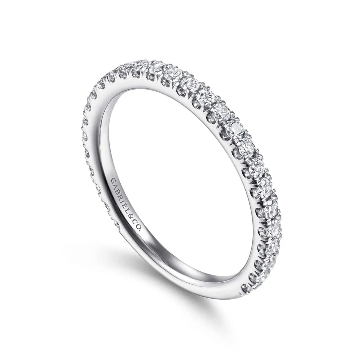 14K White Gold Stackable Diamond Ring - LR50992W45JJ