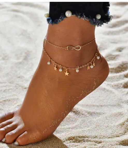 8-shaped Multilayer Anklet