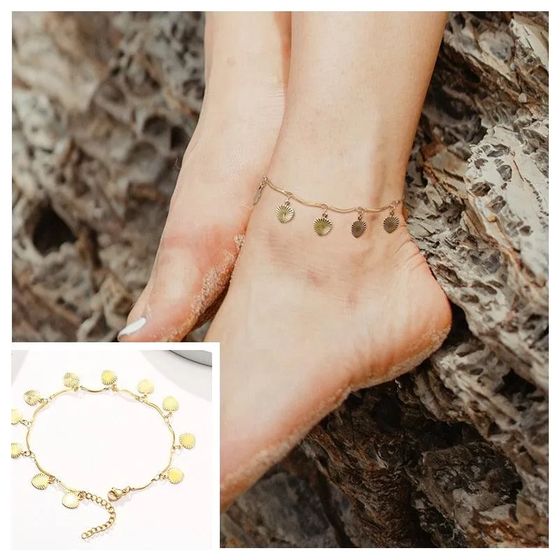 Adjustable Summer Beach Snake Chain Anklet