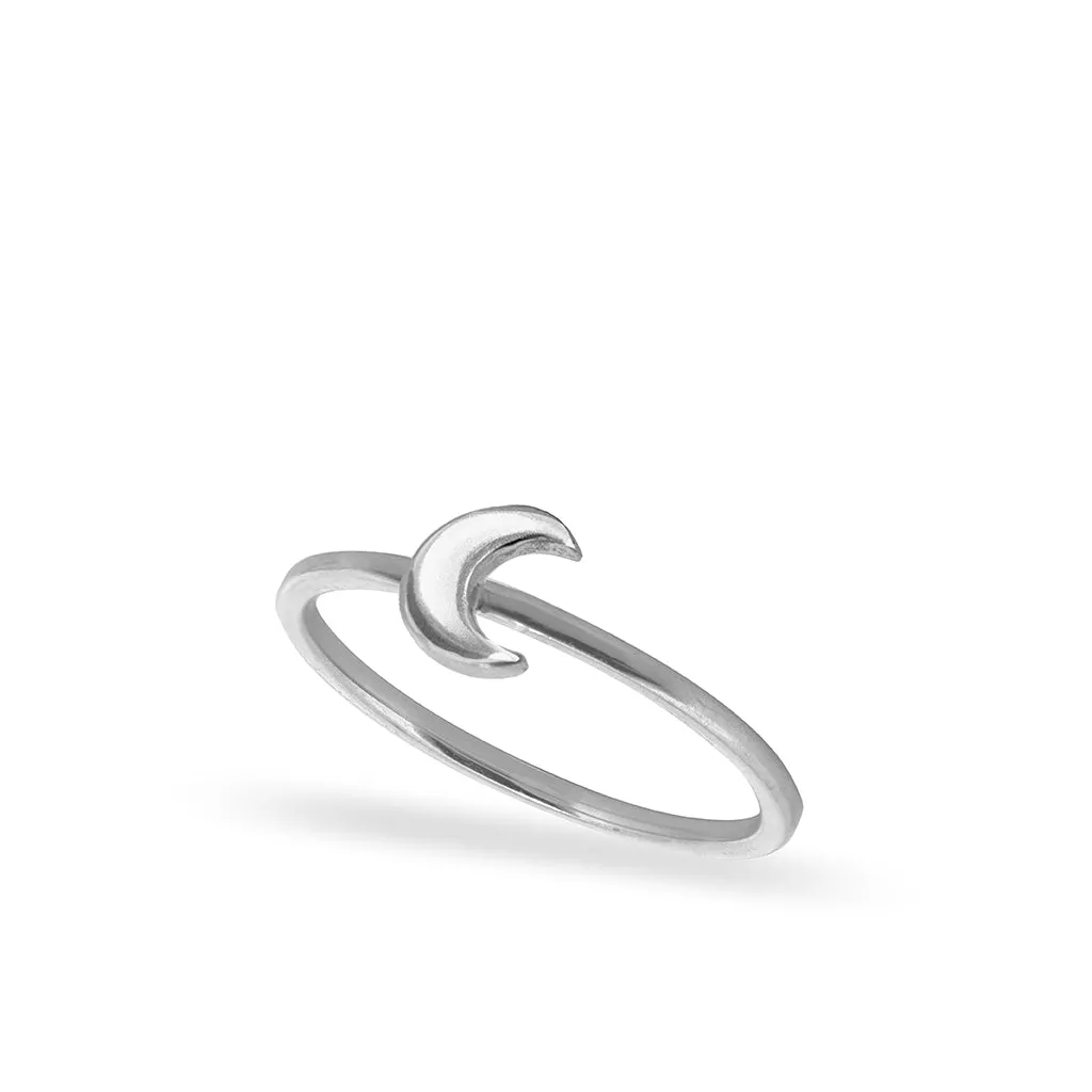 Alex Woo Mini Additions™ Moon Stackable Ring