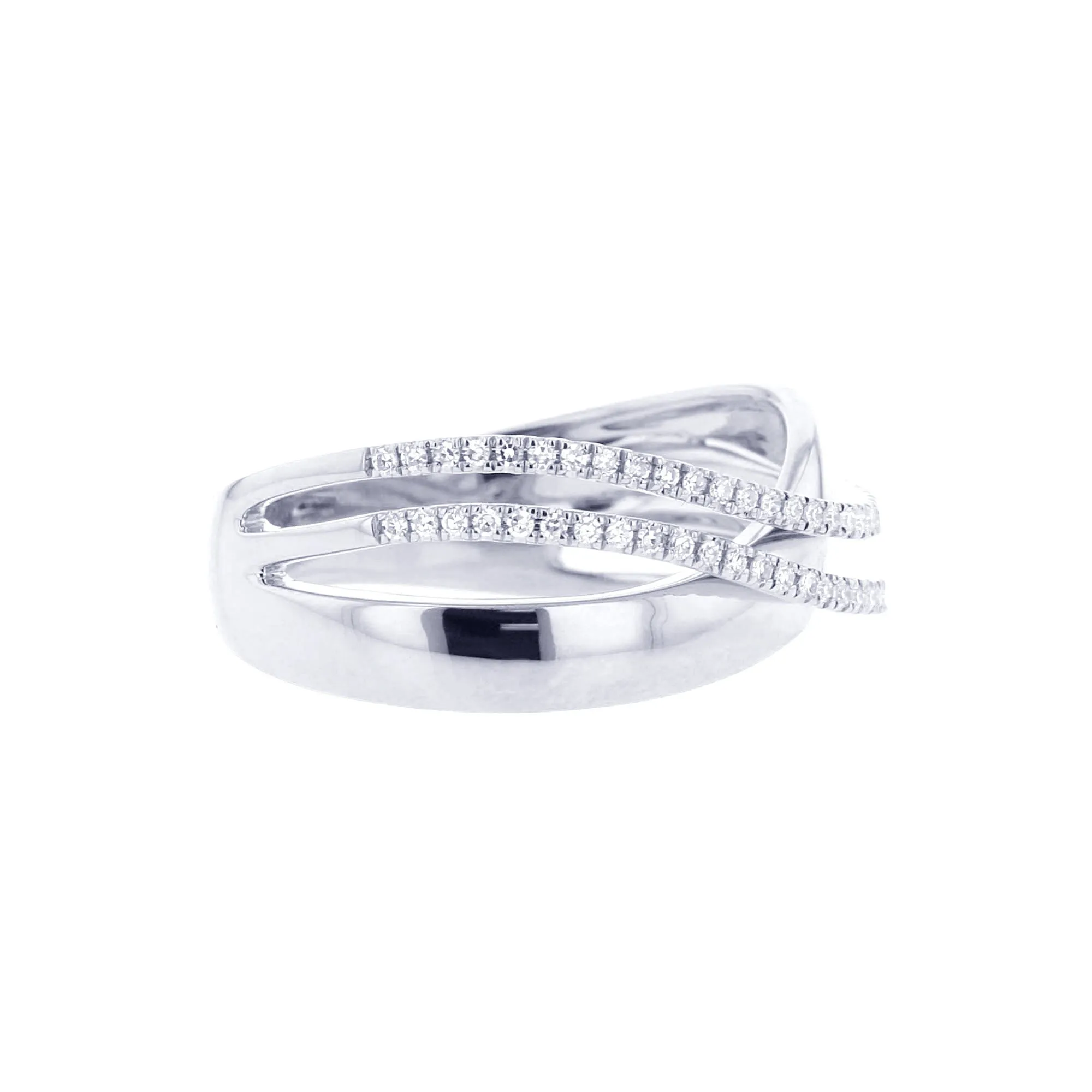 Alijah Criss Cross Diamond Ring
