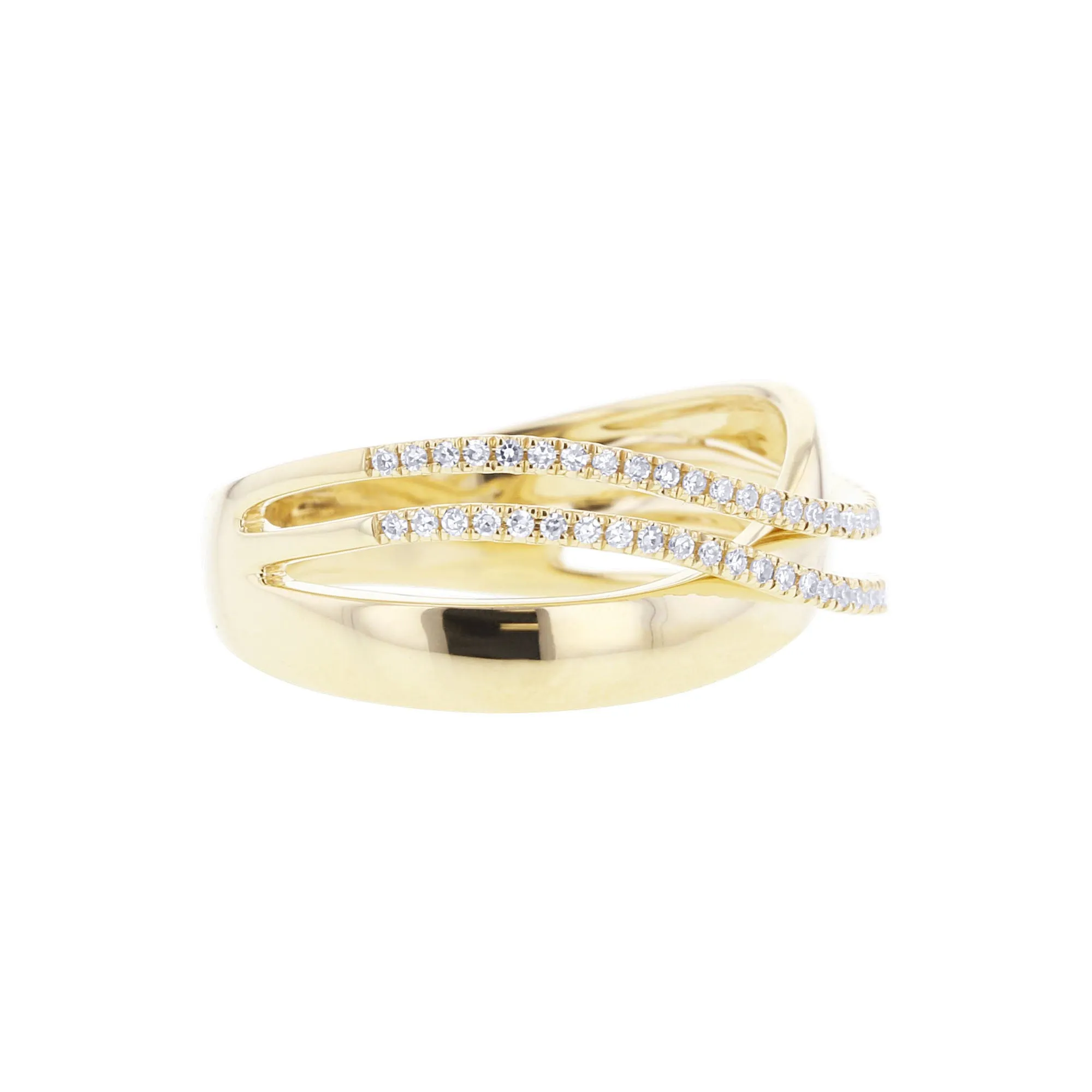 Alijah Criss Cross Diamond Ring