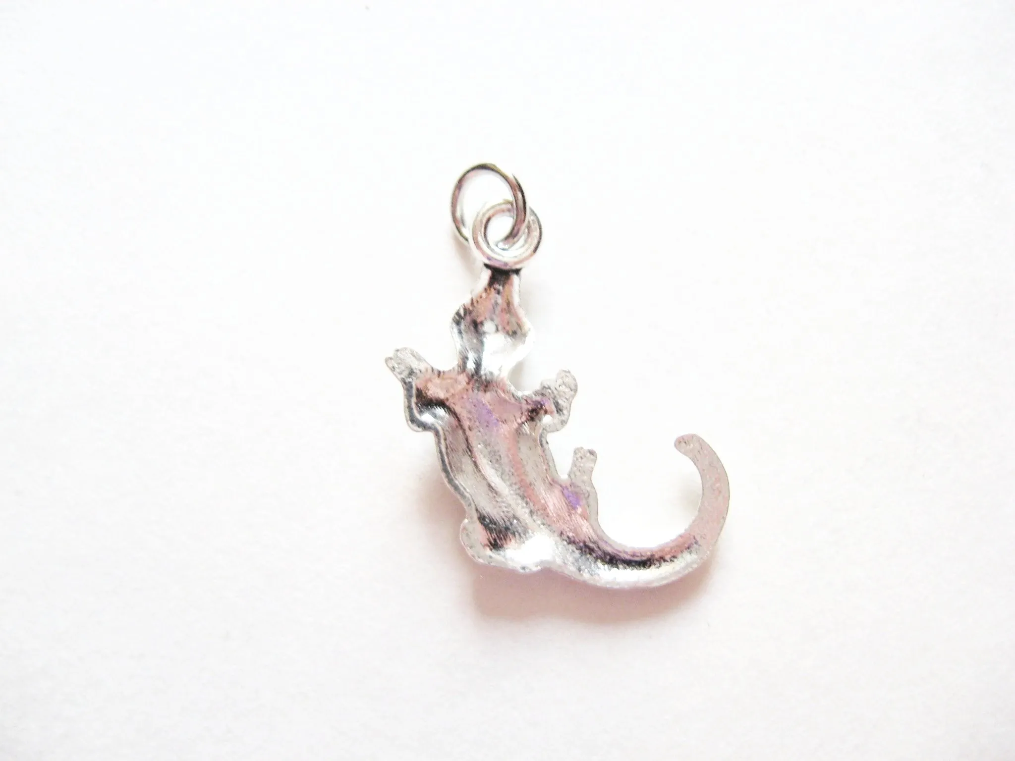 Antique Silver Alligator / Crocodile Pendant Charms