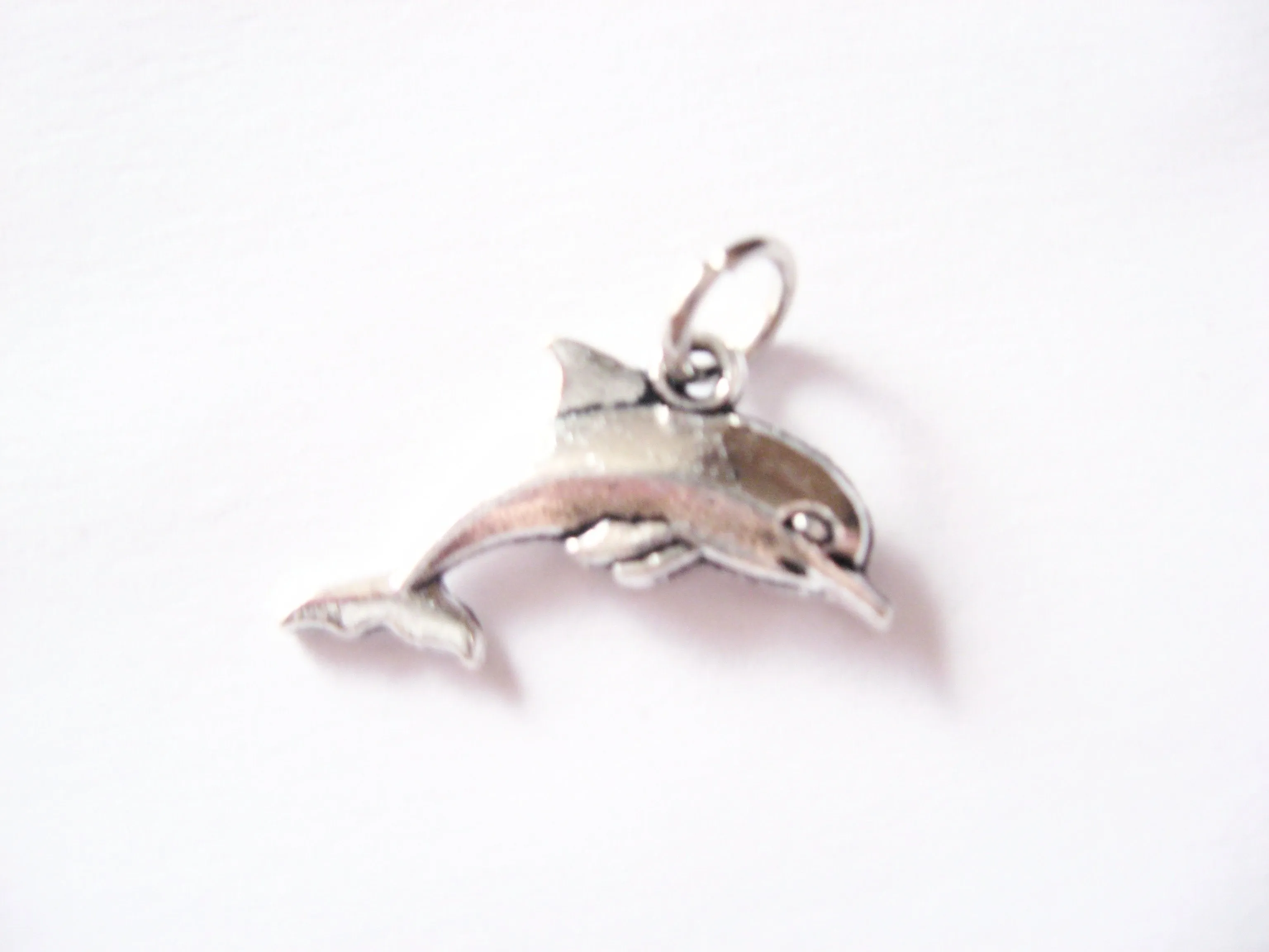 Antique Silver Dolphin Pendant Charms