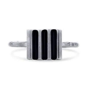 Arianna Nicolai Sterling Silver Ridged-Top Ring