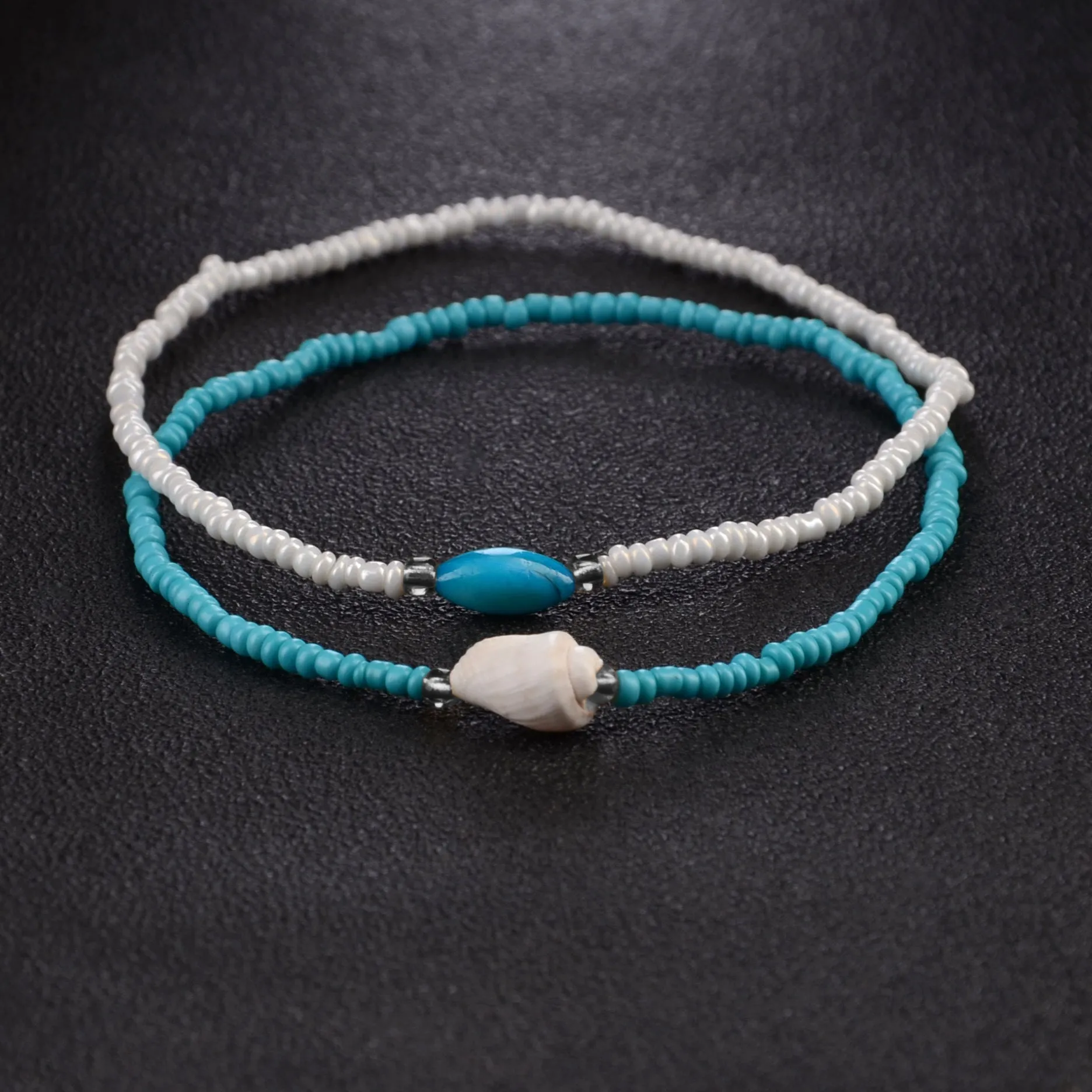 Beach style new handmade beaded anklet