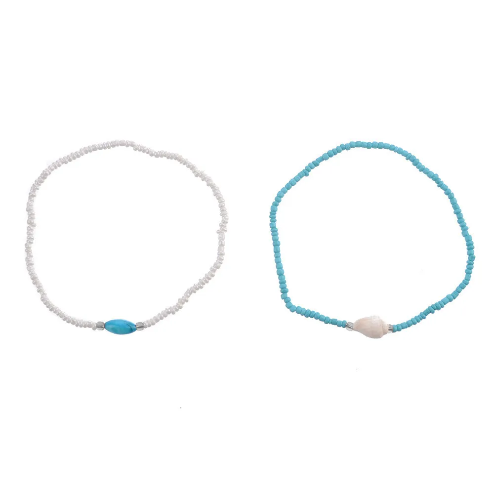 Beach style new handmade beaded anklet