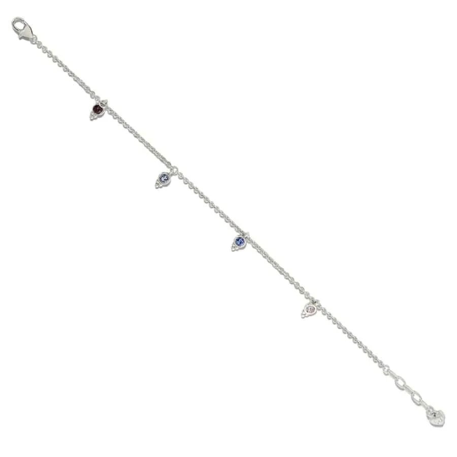 Brighton Color Drops anklet