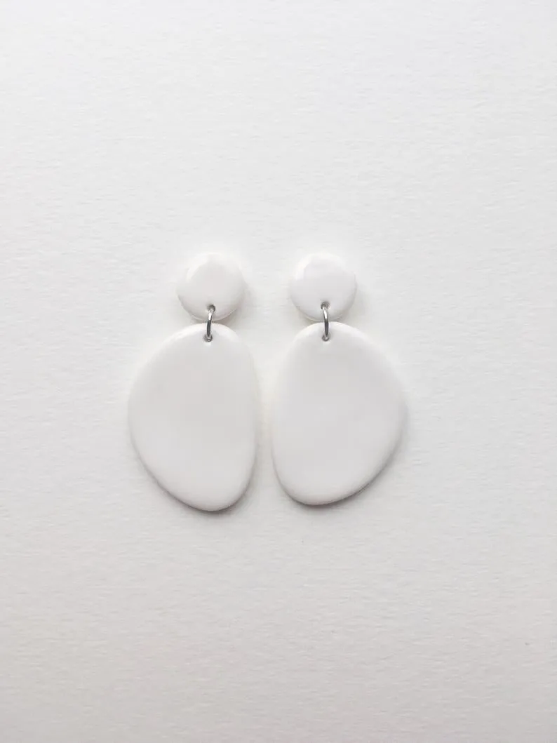 Cartouche MTL Olive Earrings (Various Colours)