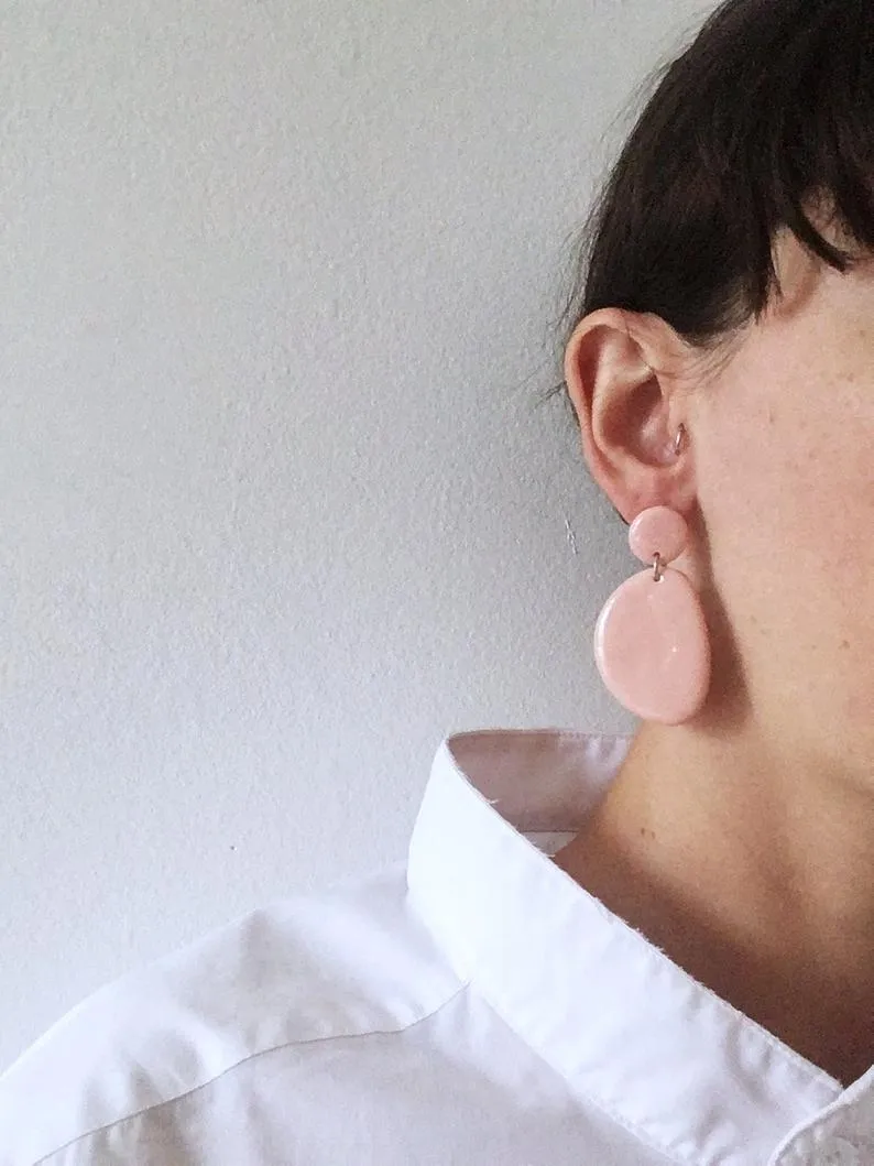 Cartouche MTL Olive Earrings (Various Colours)