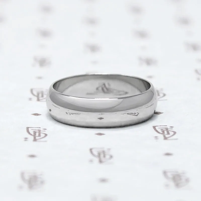 Classic Half Round Wedding Band