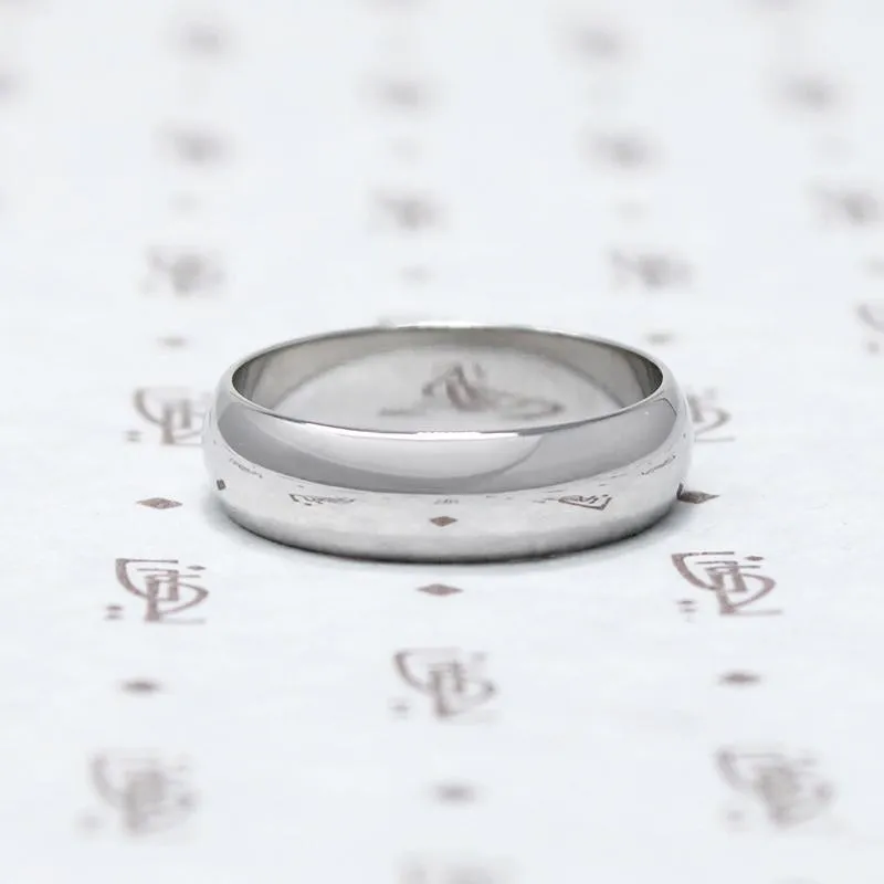 Classic Half Round Wedding Band