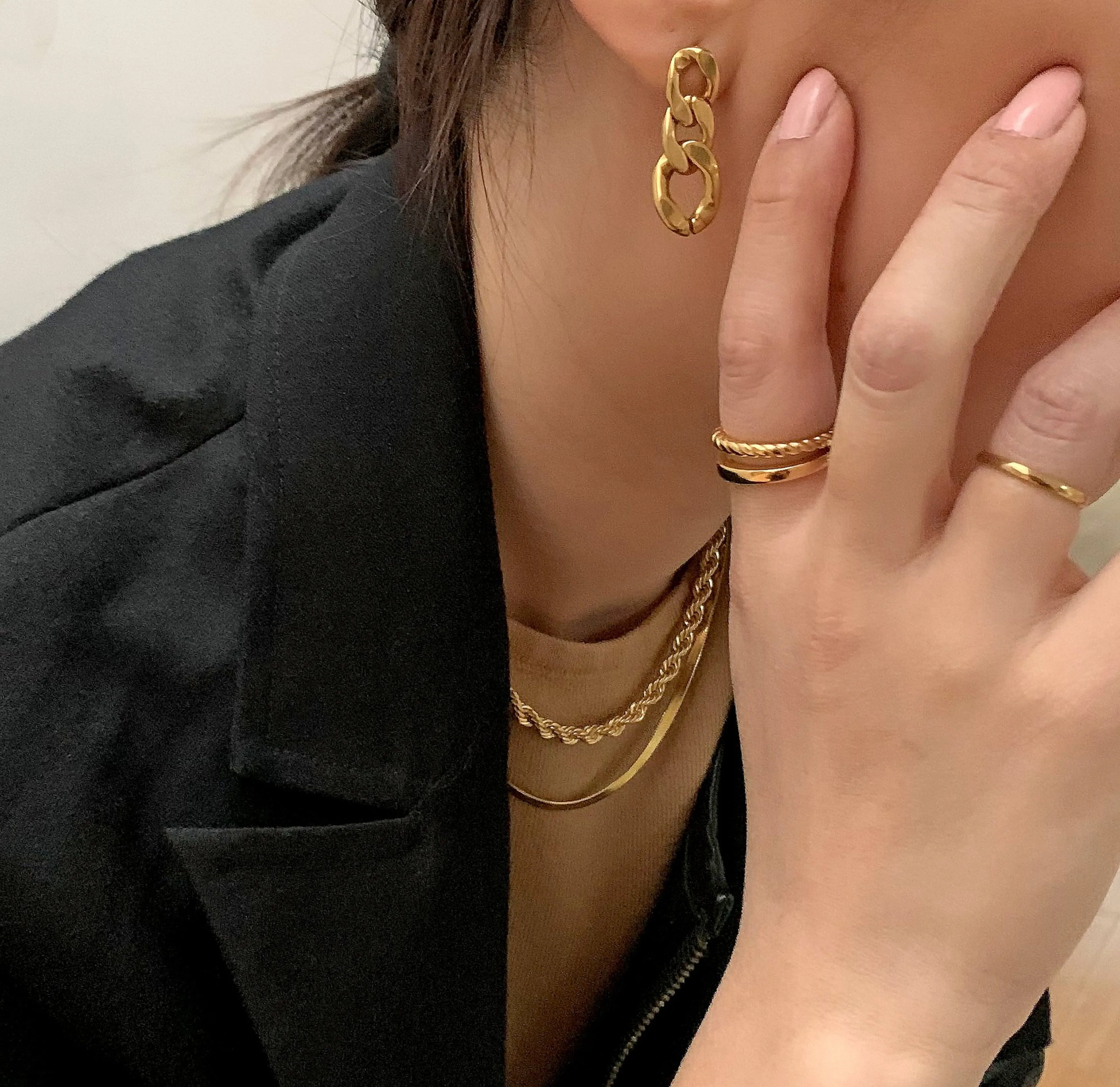 DIDI THIN GOLD STACKABLE RING BAND