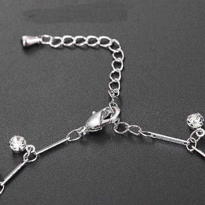 Fashion Simple Crystal Diamond All-match Anklet