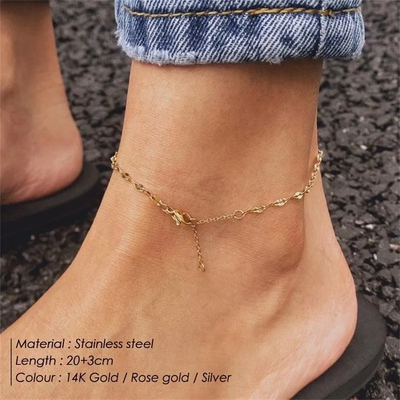 Fish Lips Chain Anklet