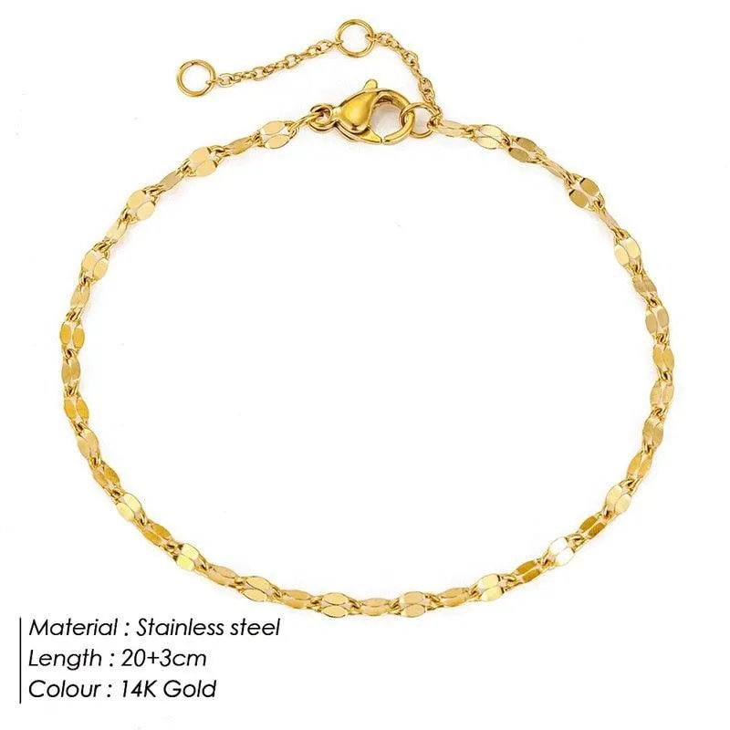 Fish Lips Chain Anklet