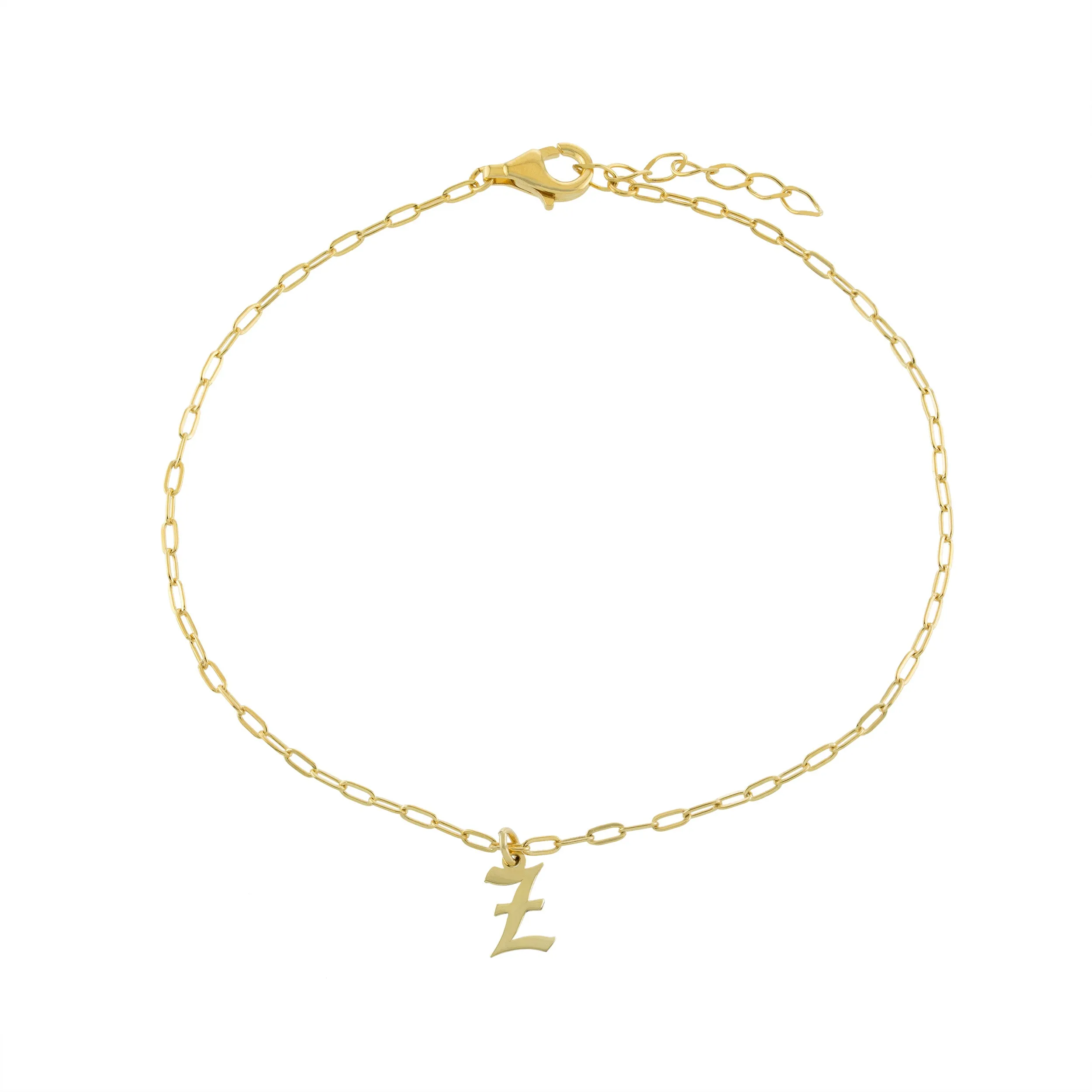 Gothic Initial Anklet