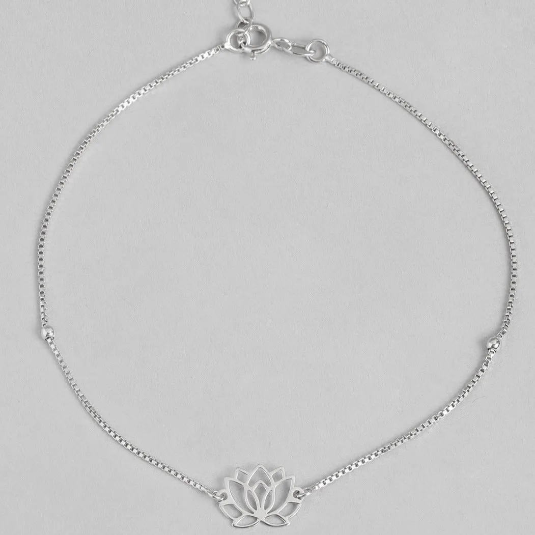 Lotus 925 Sterling Silver Anklets