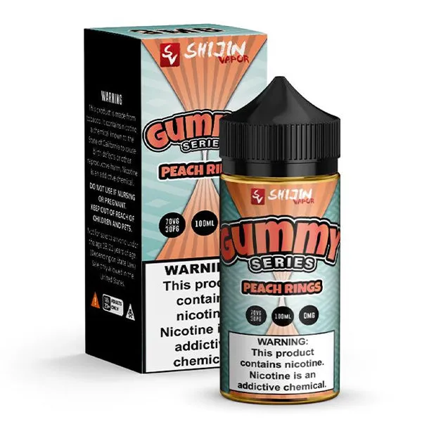 Peach Rings by Shijin Vapor Gummy O's Series 100mL