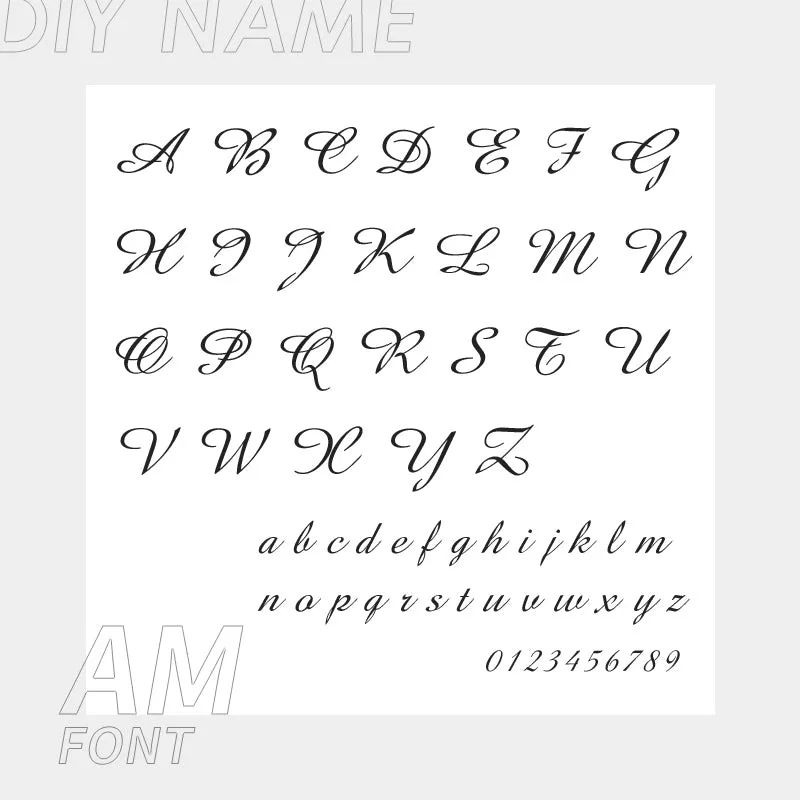 Personalized Custom 316L Stainless Steel Jewelry, English Alphabet Name Anklet