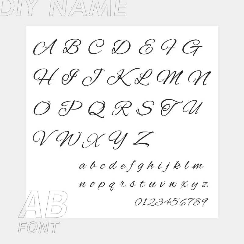 Personalized Custom 316L Stainless Steel Jewelry, English Alphabet Name Anklet