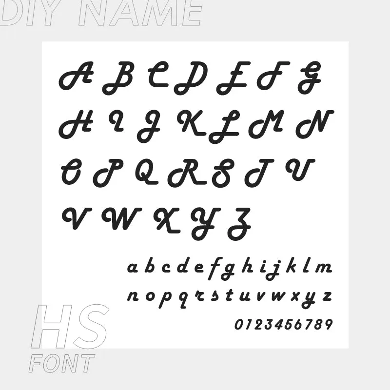Personalized Custom 316L Stainless Steel Jewelry, English Alphabet Name Anklet
