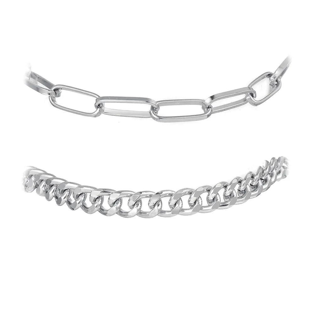 Personalized Fashion Thick Chain Anklet Set
