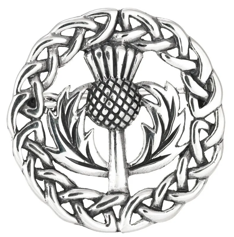 Round Thistle Brooch