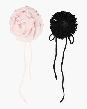 Set of Daisy & Rose Brooch