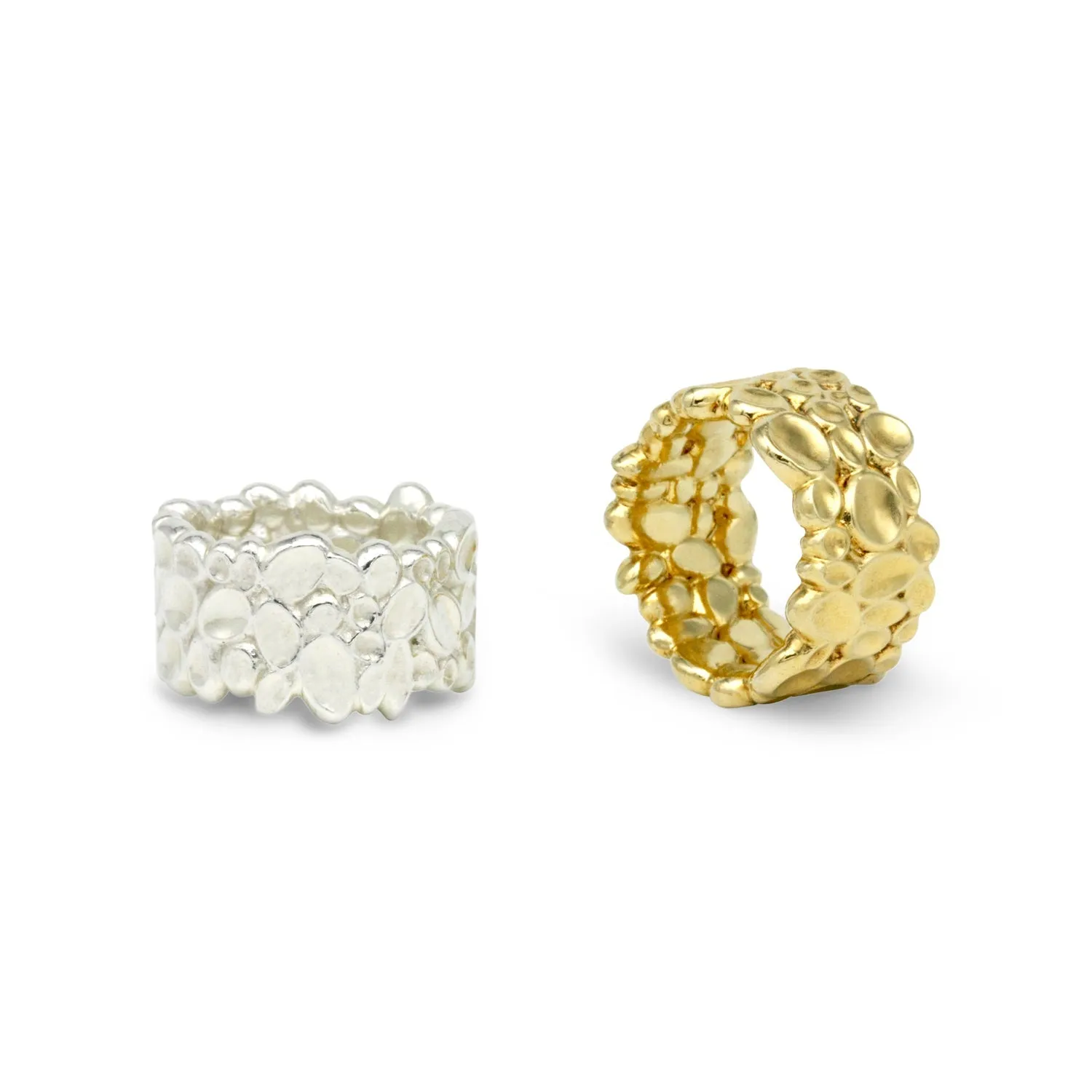 Shimmer Wide Ring Sterling Silver