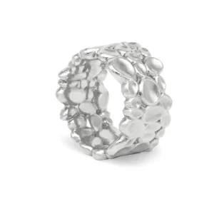 Shimmer Wide Ring Sterling Silver