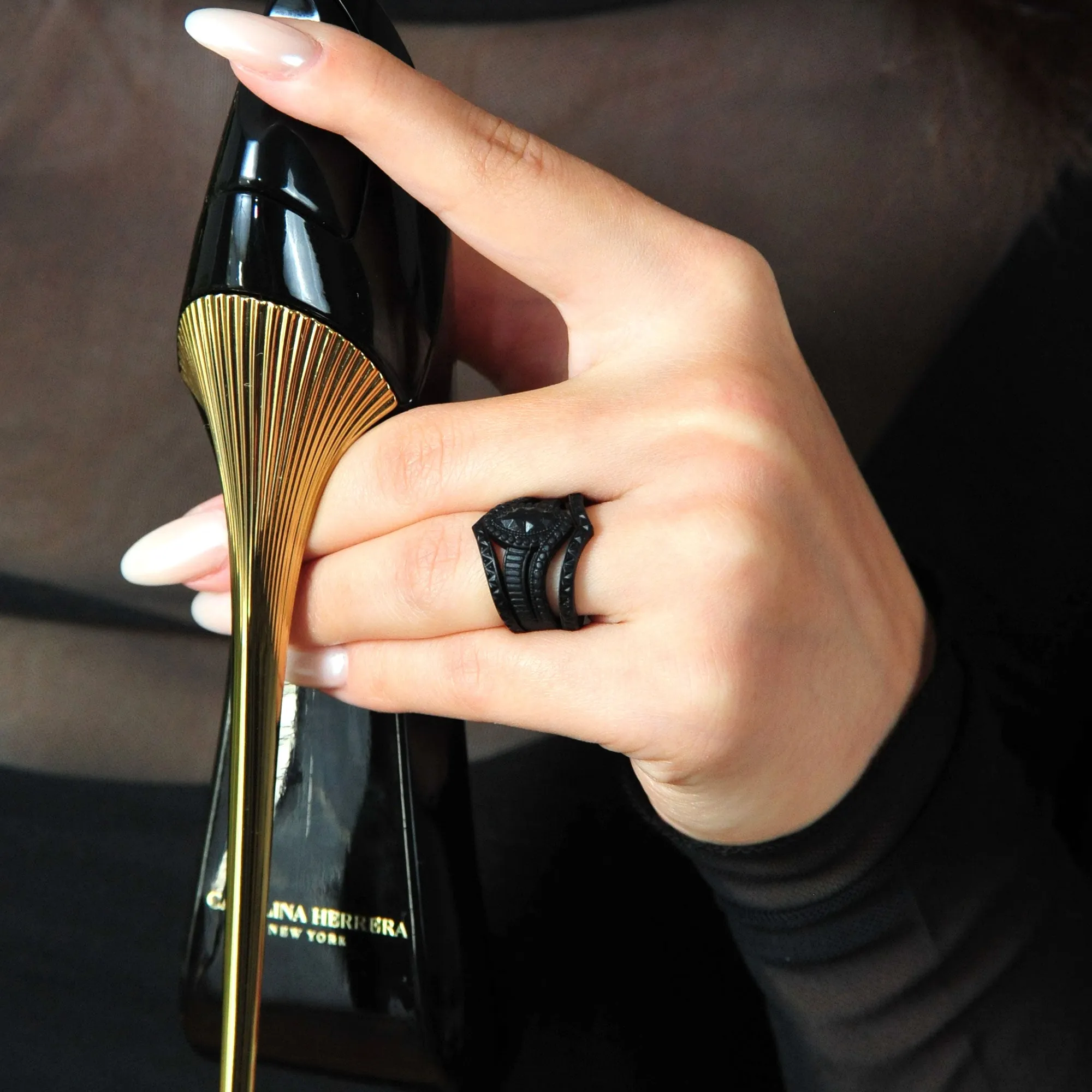 Silicone Rings for Women - Marquise with 2 Stackable Rings
