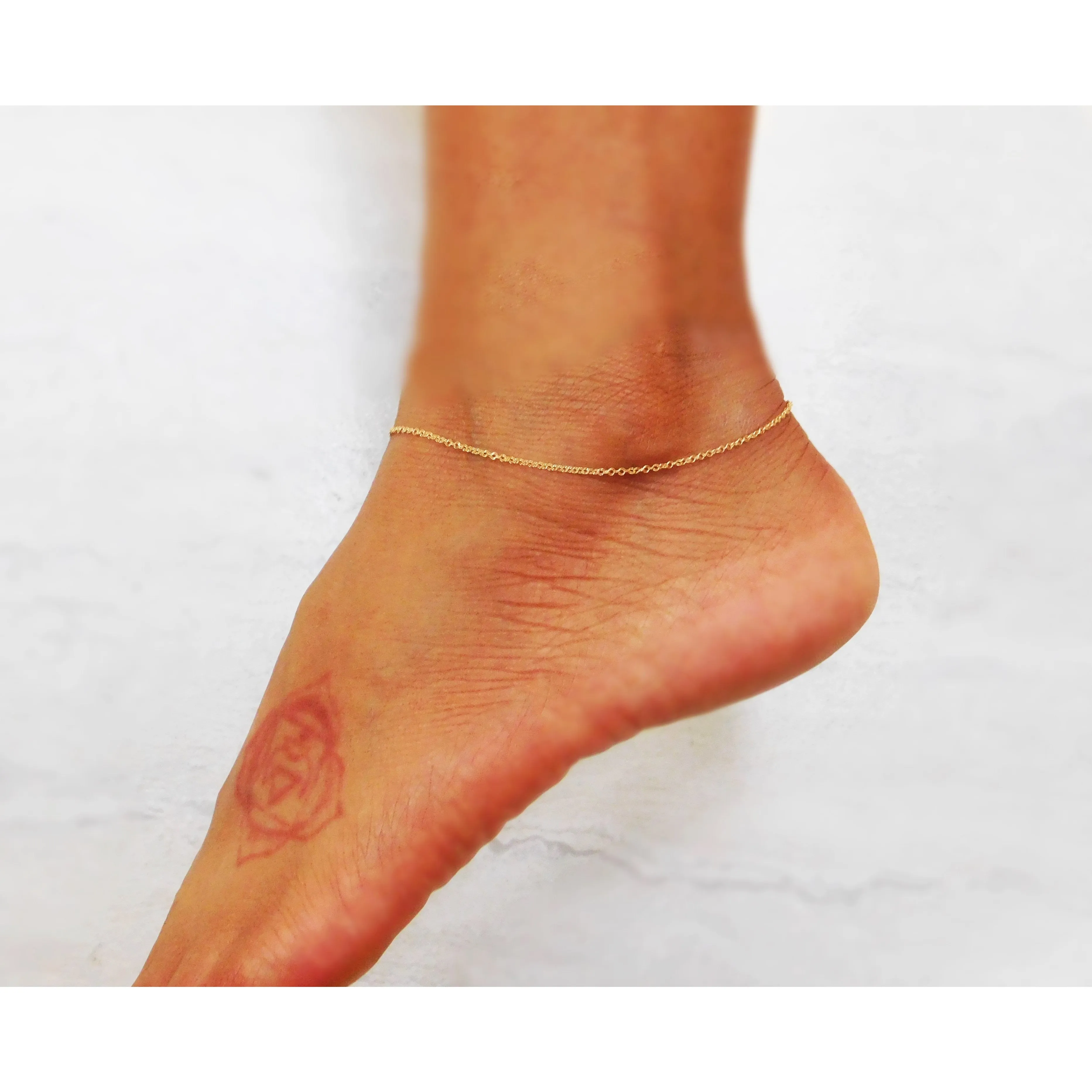 Simple Single Strand Anklet