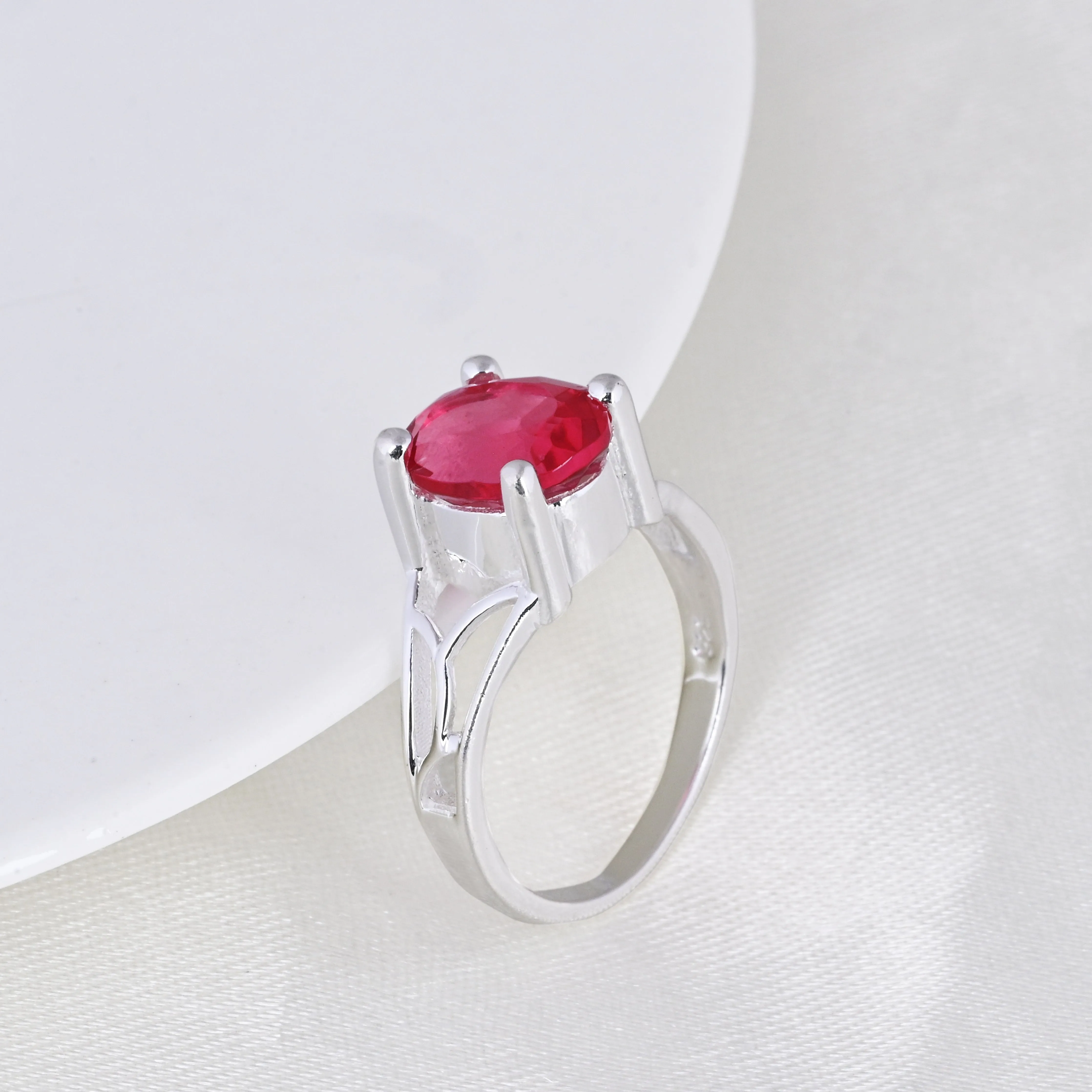 Spinel Gemstone Engagement Ring