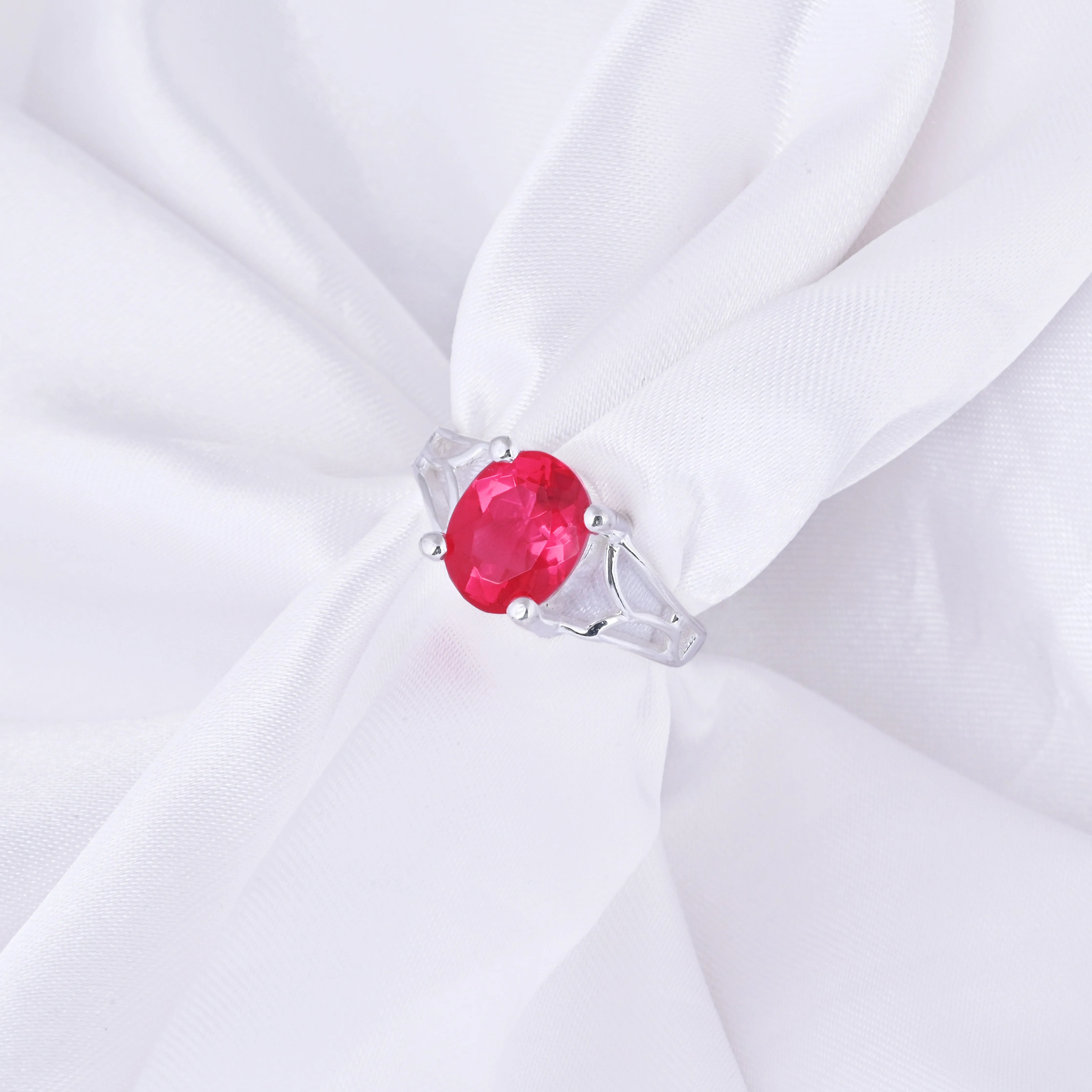 Spinel Gemstone Engagement Ring