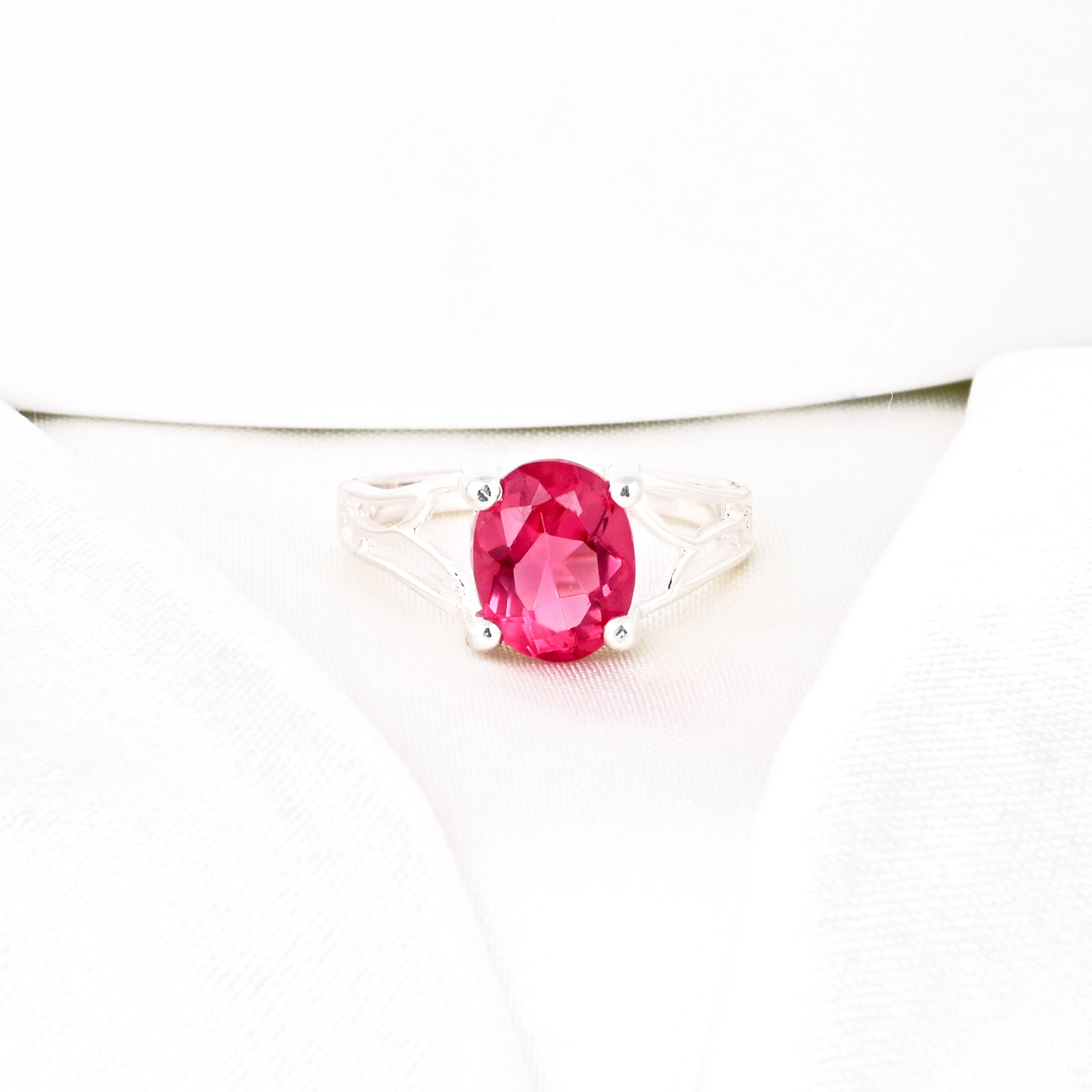 Spinel Gemstone Engagement Ring