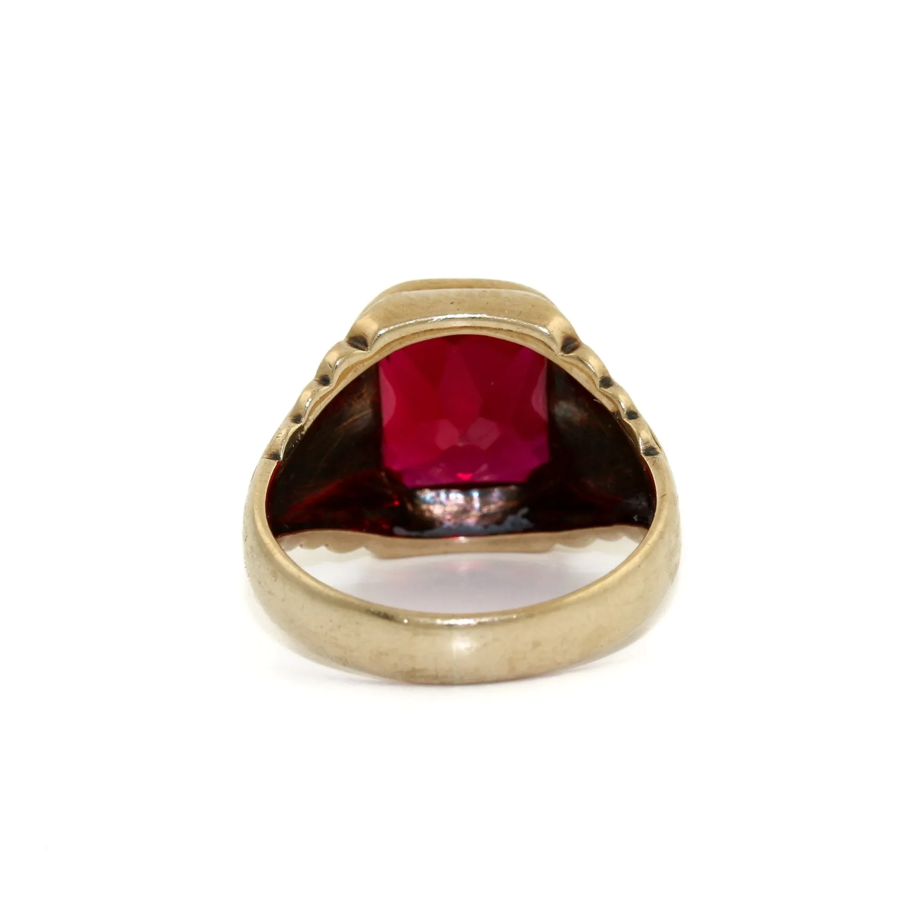 Synthetic Rub Ring 10k Ring