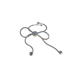 TEEK - Stainless Steel Silver-Plated Bow Ring