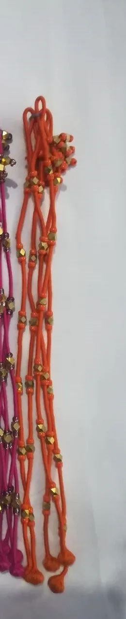 Tribal Anklets with golden beads