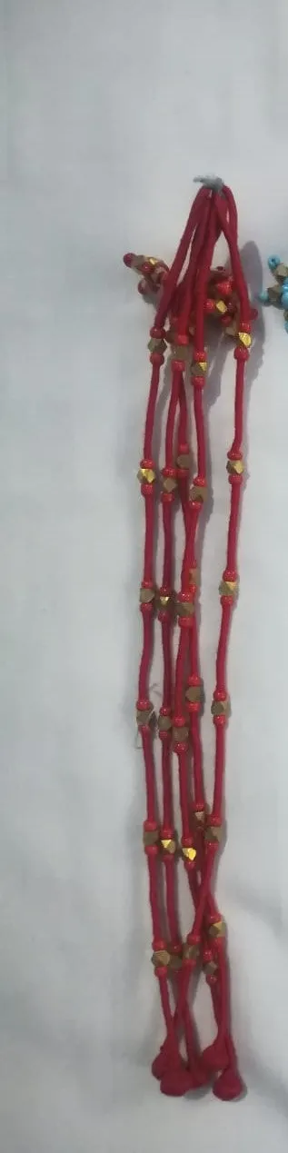 Tribal Anklets with golden beads