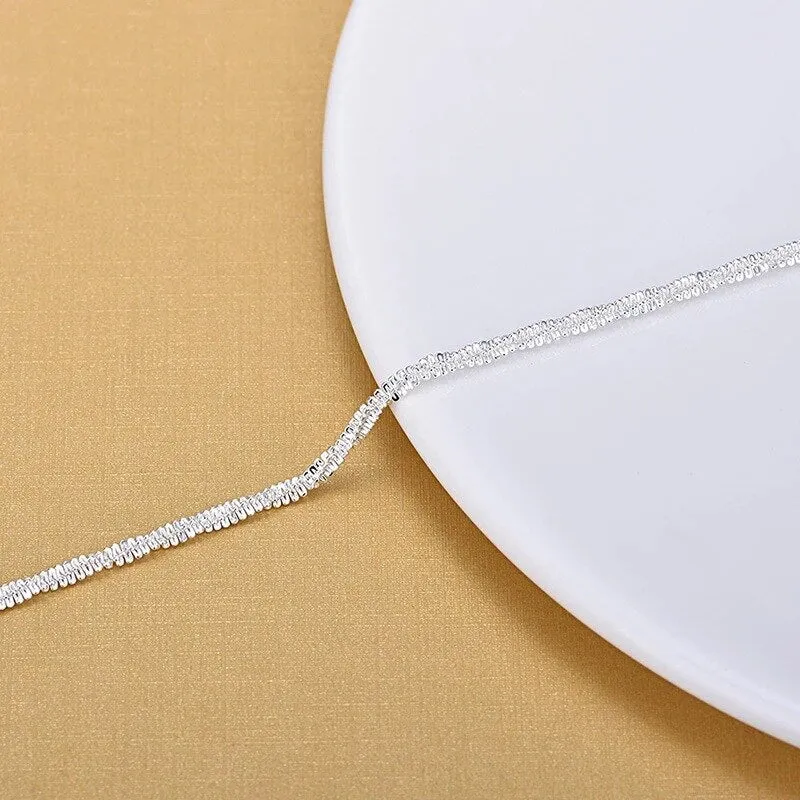 Vintage popular women's silver anklet