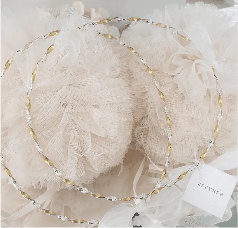 Wedding Crowns (Stefana) -  Two Tone Twist