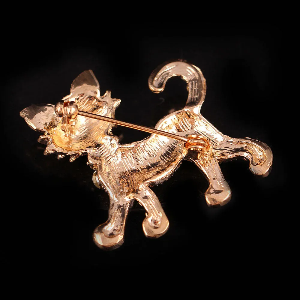 XSB022 - Retro Cat Brooch